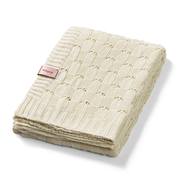 [BN1479/03] BabyOno -  Bamboo Knitted Blanket Beige