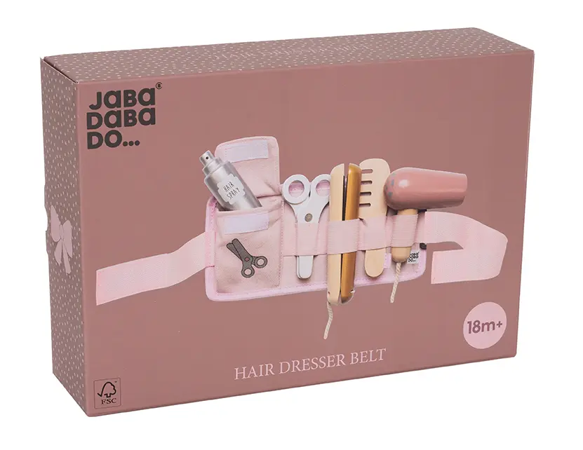 [JB-W7262] Jabadabado -  Hairdresser belt (Ζώνη με ξύλινα είδη κομμωτηρίου)