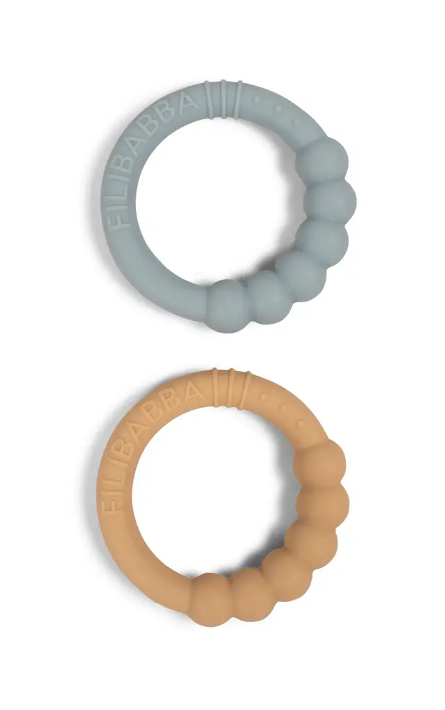 FILIBABBA - SILICONE TEETHER SILT GREEN (Μπλε)