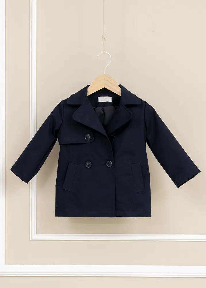 ANGEL WINGS - TRENCH COAT (9-12M, Μπλε)